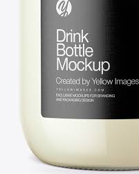 Milk Bottle Mockup In Bottle Mockups On Yellow Images Object Mockups