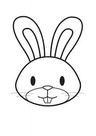 Maman lapin avec son petit lapin. Coloriage Tete De Lapin Img 17563 Coloriage Lapin Tete De Lapin Dessin De Paques Facile