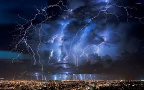 Find over 100+ of the best free lightning images. Lightning Above The City Wallpaper World Wallpapers 46220