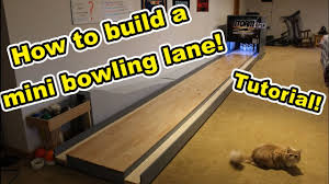 how to build a mini bowling lane