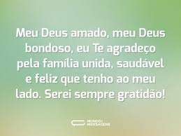 Encontre as palavras de deus que procura e que. Frases De Agradecimento A Deus Pela Familia Mundo Das Mensagens