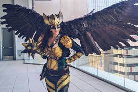 The intent of this subreddit is to provide a safe cosplay forum that do hawkgirl does not get a lot of cosplay love. The Rpf On Twitter Hawkgirl By Brittany Chaos Dc Hawkgirl Cosplay Costume Craftyourfandom