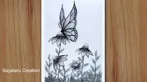 How To Draw A Butterfly On Flower Step By Step Pencil Drawing For Beginners Youtube I prepared a couple of easy butterfly pencil drawings here for you. how to draw a butterfly on flower step by step pencil drawing for beginners