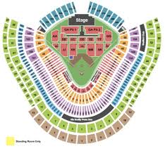Detailed Dodger Stadium Concert Seating Chart Dodger Stadium