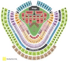 detailed dodger stadium concert seating chart dodger stadium