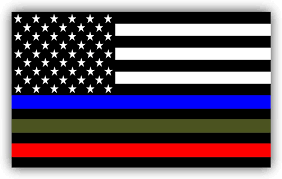 Military are often spotted with a seeming mirror reflection of the flag on their. Police Military And Fire Thin Line Usa Flag Decal American Flag Sticker Blue Green And Red Stripe For Cars Trucks Honor 12cm 7cm Car Stickers Aliexpress