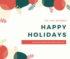 Holiday social media graphics to spread the word about the difference that shopping local makes. Happy Holidays From Activo Activo