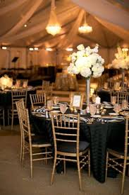 37 Super Elegant Black And Gold Wedding Ideas Black Gold Wedding Black Tablecloth Fall Wedding