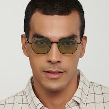 Buy Black Transparent Green Full Rim Geometric Vincent Chase URBAN RETRO VC  S14463-C1 Sunglasses at Lenskart.