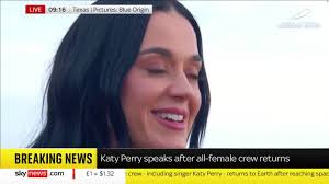 Katy Perry floats in space as part of star-studded all-female Blue Origin  mission