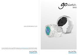 ALCATEL GO WATCH SM-03 MANUAL Pdf ...