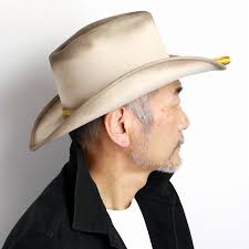 カウボーイ ハット 秋冬 レジストル JOHN WAYNE テンガロンハット RESISTOL ウエスタン 帽子 メンズ 映画 ジョン・ウェイン  西部劇 ベージュ シルバーベリー : ELEHELM帽子通販専門店