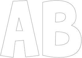 Haz fichas para que aprendan las letras y podrán componer palabras, o como guía. Moldes De Letras Grandes Para Carteleras Imagui