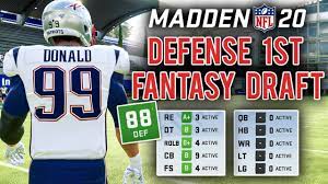 You can start and manage one of the existing nfl franchises or you can create an entirely new team by hosting a fantasy draft. Drafting Only Defense Until Round 36 Madden 20 Fantasy Draft Challenge Youtube
