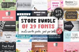 Store Bundle Of 29 Fonts Dasagani Shop Fonts Bundle 586996 Packs Bundles Font Bundles In 2020 Font Bundles Free Cursive Fonts Free Script Fonts