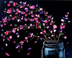 Acrylic Black And White Flower Painting 60 Beautiful Examples Of Acrylic Painting 2020 Updated Greenorc Black Canvas Paintings Flower Painting Art Painting