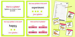 Free october syllables worksheet for kindergarten in the fall. Learning Syllables Lesson Teaching Pack Teacher Made