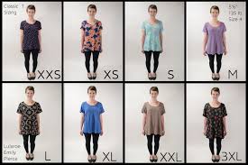 Lularoe Classic T Sizing All Sizes On A Size 4 Lularoe Emily Pierce Lularoe Lularoe Classic Tee Styling Lularoe Classic Tee Sizing Classic T Lularoe Sizing