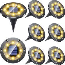 Solarleuchte garten 8 stück led solarlampe gartenleuchte bahn lichter außenleuchte wasserdicht ip65 lichteffekt dekoration licht für terrasse rasen egal ob auf balkon terrasse oder in deinem garten unsere schönen außenleuchten sorgen immer für das richtige flair. Solar Bodenlampen Garten