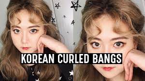 How To Korean Curled Bangs Taeyeon My Voice Hairstyle Feterre X Q2han Curled Bangs Korean Bangs Korean Hairstyle