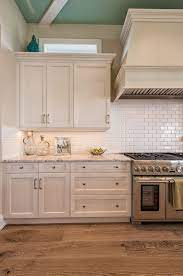 Find everything about it here. Beautiful Wire Brushed Oak Floors Off White Cabinets White Subway Tile Grey White Granite Off White Kitchen Cabinets Off White Kitchens Off White Cabinets