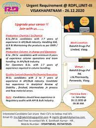 Rakshit Drugs Pvt Ltd Walk In Interviews For Production Quality Control On 26th Dec 2020 Pharmaceutical Guidance