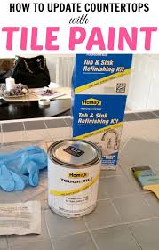 to paint tile countertops