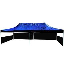 Order online for delivery or click & collect at your nearest bunnings. Folding Gazebo Tent Canopy Black 300x600cm With Side Fabrics Cablematic