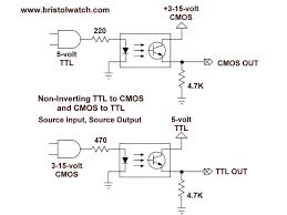optocouplers for ttl cmos logic level