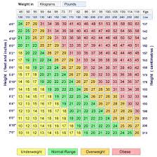 Bmi Chart For Men Women Kids Children Adults And Teens