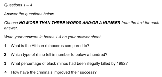 Ielts Reading Short Answer Questions Ielts Jacky