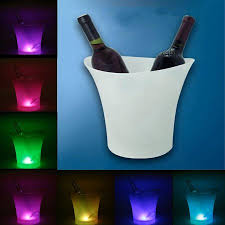 Add ice buckets to the luxurious rooms and suites at your hotel, or use ideal for bars to outdoor venues, catered events, restaurants, and pubs, this cooler will deliver the ultimate. 5l Led Light Ice Bucket Champagne Wine Drinks Beer Ice Cooler Bar Party Home Color Party Eiskubel Changing Walmart Canada