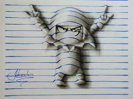 Incredible 3d Notebook Art Created By Talented 15 Year Old Artist Notebook Art Notebook Drawing 3d Drawings