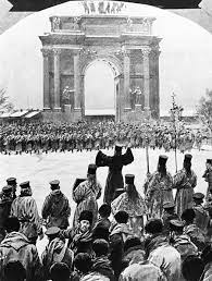9 january] 1905 in st petersburg, russia, when unarmed demonstrators, led by father georgy gapon, were fired upon by soldiers of the imperial guard as they marched towards the winter palace to present a petition to tsar nicholas ii of russia. How Russia S Own Bloody Sunday Turned Nicholas Ii Into A Public Enemy Russia Beyond