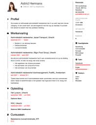 Administratief Medewerker Cv Voorbeeld Gratis Downloaden