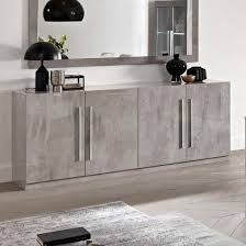 Alternatively, more modern dining rooms benefit from an elegant and minimalist buffet sideboard. Breta Sideboard Large In Grey Marble Effect High Gloss Lacquer Dining Room Sideboard Modern Grey Sideboard Modern Luxury Sideboard