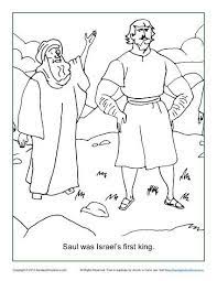 You have refused to obey the voice of the lord, and the lord will take away. Saul Was Israel S First King Coloring Page Children S Bible Activities Sunday School Activities For Kids Childrens Bible Activities Childrens Bible Bible Activities