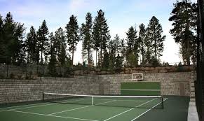 Family Chooses Retaining Walls To Create Space For Custom Court Backyard Retaining Walls Outdoor Landscaping Retaining Wall