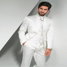 Un mariage est toujours une occasion spéciale pour un homme. 2020 Nouveaute Marie Tuxedos Mandarin Revers Hommes Costume Blanc Groomsman Meilleur Homme Mariage Costumes De Bal Veste Pantalon Cravate Gilet Aliexpress