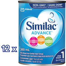 Similac Advance Step 1 Non Gmo Baby Formula Newborn Formula 0 Months 12x385 Milliliters Walmart Canada