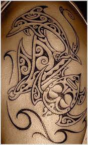 Tribal dolphin tattoo has a very deep meaning of bonding with the ocean and the world beneath the surface as well, so this tattoo is mostly for people that feel a connection with people and things around them. 40 Stunning Dolphin Tattoo Designs And Ideas Tribal Dolphin Tattoo Dolphins Tattoo Polynesian Tattoo