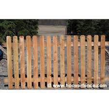 How to build a dog ear fence. Spaced Dog Ear Wood Fence Panels Cedar Hoover Fence Co