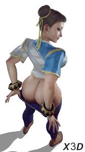Chun-Li Shaking Her Butt [X3D]