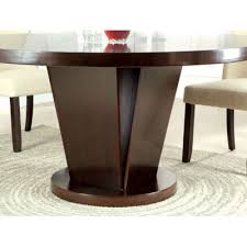Hokku Designs Vessice Dining Table Contemporary Wood Dining Table Round Pedestal Dining Table Dining Table