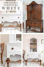 How To Paint Furniture White Salvaged Inspirations White Painted Furniture Diy Furniture Renovation Furniture Makeover