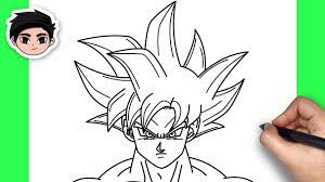 His voice also has an echo added to it in this form. How To Draw Goku Ultra Instinct Dragon Ball Super Easy Step By Step Tutorial Social Useful Stuff Handy Tips