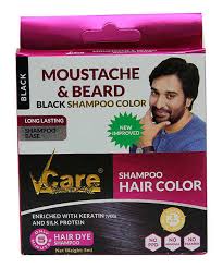 L'oréal paris everpure moisture shampoo's main function is to clean your hair while imparting softness and shine. Vcare Hair Color Moustache Beard Black Shampoo 5ml Vcare Herbal Buy Vcare Hair Color Moustache Beard Black Shampoo 5ml Online At Best Price In India Medplusmart