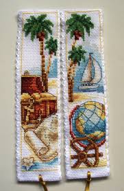 Vervaco Cross Stitch Bookmarks Treasure Island Desert