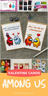 Perfect for the seven year old among us fan at home! Among Us Valentine Cards Kids Will Love These Fun Game Inspired Cards