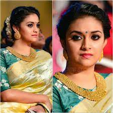 Keerthy Keerthysuresh Keerthisuresh Keerthukutty Keerthu Tamil Kollywood Malayalam Chennai Telu Indian Bridal Hairstyles Bridal Hairdo Bun Hairstyles